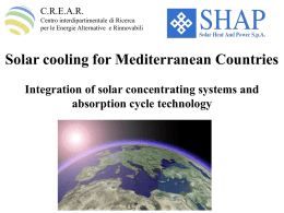 Solar Cooling for Mediterranean Countries