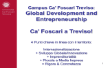 Presentazione Campus Ca` Foscari Treviso - TrevisoSystem