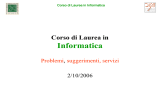 Corso di Laurea in Informatica