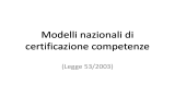 Modelli nazionali di certificazione competenze