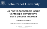Cloud computing - Web Design John Cabot University