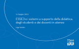 Slide presentazione Esse3 - Università degli Studi della Basilicata
