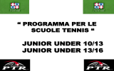 Programma PTR del nostro Centro Addestramento Tennis