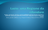 Lazio: una Regione da rifondare