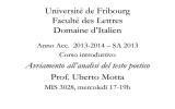RVF - Université de Fribourg