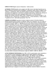 Curriculum Vitae - Libera Università di Bolzano