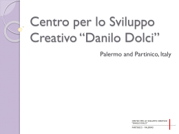 “Danilo Dolci” presentation