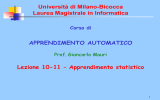 Università di Milano-Bicocca Laura Magistrale in Informatica