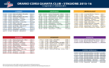 ORARIO CORSI QUANTA CLUB • STAGIONE 2015-16