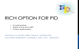 RICH options for PID