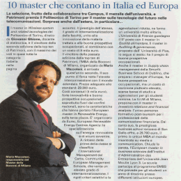10 master che contano in Italia ed Europa