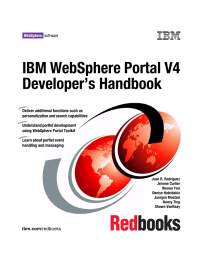 IBM WebSphere Portal V4 Developer’s Handbook Front cover