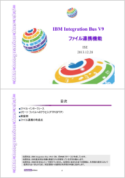 IBM Integration Bus V9 ファイル連携機能 ISE 2013.12.28