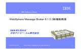 WebSphere Message Broker 6.1.0.3新機能概要 年 月 日