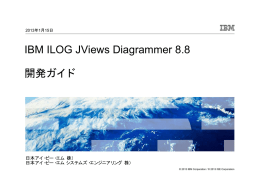 IBM ILOG JViews Diagrammer 8.8 開発ガイド 日本アイ・ビー・エム（株） 日本アイ・ビー・エム
