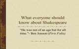 What everyone should know about Shakespeare First Folio)