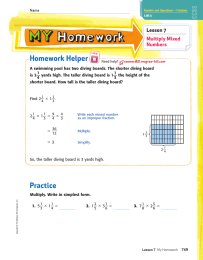 Homework Helper _ Lesson 7 Multiply Mixed
