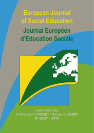 European Journal of Social Education Journal Européen d’Education Sociale
