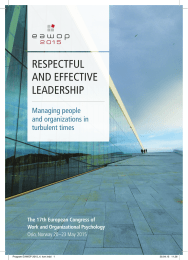 RESPECTFUL AND EFFECTIVE LEADERSHIP