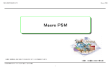 Macro PSM ＜第１．００版＞２００１年６月 お断り：当資料は、DB2 UDB V7.2（UNIX,PC)　をベースに作成されています。 (C)日本IBMｼｽﾃﾑｽﾞ･ｴﾝｼﾞﾆｱﾘﾝｸﾞ(株) ﾃﾞｰﾀｼｽﾃﾑ部