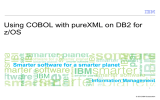 Using COBOL with pureXML on DB2 for z/OS Information Management 1