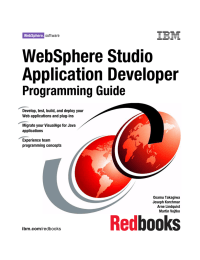 WebSphere Studio Application Developer Programming Guide Front cover