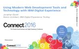 Using Modern Web Development Tools and Technology with IBM Digital Experience