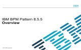IBM BPM Pattern 8.5.5 Overview © 2014 IBM Corporation