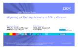 Migrating VA Gen Applications to EGL - Webcast Stefano Sergi Eric Simone