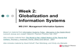 Week 2: Globalization and Information Systems MIS 2101: Management Information Systems