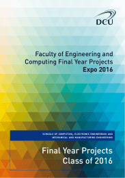 Final Year Projects Class of 2016 Faculty of Engineering and