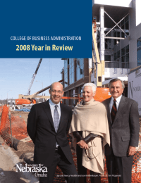 2008 Year in Review College of Business AdministrAtion