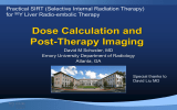 Dose Calculation and Post-Therapy Imaging  Practical SIRT (Selective Internal Radiation Therapy)