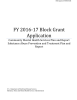 FY 2016-17 Block Grant Application