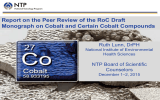 Report on the Peer Review of the RoC Draft