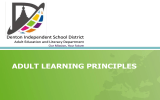 ADULT LEARNING PRINCIPLES