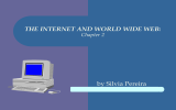 THE INTERNET AND WORLD WIDE WEB: by Silvia Pereira Chapter 2