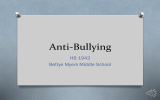 Anti-Bullying HB 1942 Bettye Myers Middle School