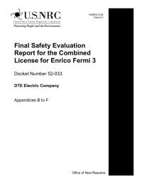 Final Safety Evaluation Report for the Combined License for Enrico Fermi 3