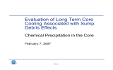 Evaluation of Long Term Core Cooling Associated with Sump Debris Effects