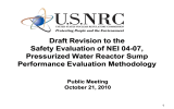 Draft Revision to the Safety Evaluation of NEI 04-07, Performance Evaluation Methodology