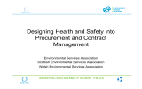 Designing Health and Safety into Procurement and Contract Management