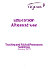 Education Alternatives Teaching and Related Professions Task Group