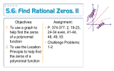 5.6: Find Rational Zeros, II