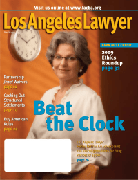 Beat the Clock Visit us online at www.lacba.org 2009