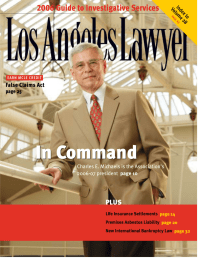 In Command 2006 Guide to Investigative Services PLUS False Claims Act