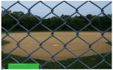 Larger structures may have glass walls. Baseball diamond at Greenbriar Park.