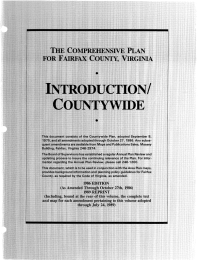 INTRODUCTION/ COUNTYWIDE T H E COMPREHENSIVE PLAN FOR FAIRFAX COUNTY, VIRGINIA