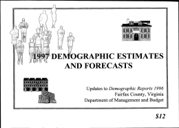1VIOGRAPHIC ESTIMATES AND FORECASTS $12 Demographic Reports 1996