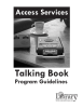 Talking Book Access Services Program Guidelines